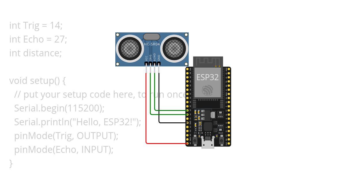 Ultrasonic Sensor simulation