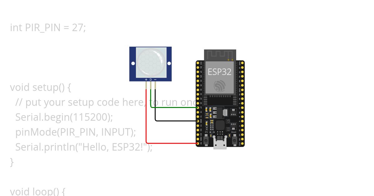 PIR sensor simulation