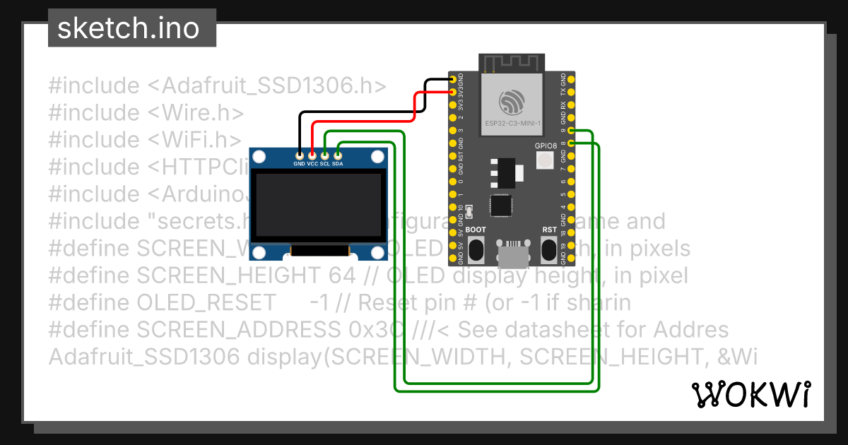 ESP32 Bitcoin Price Tracker Copy - Wokwi ESP32, STM32, Arduino Simulator