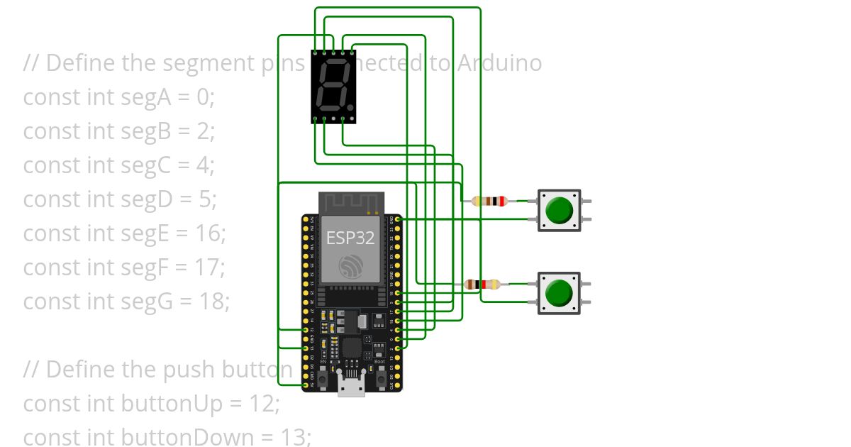 LCD with potentiometer simulation