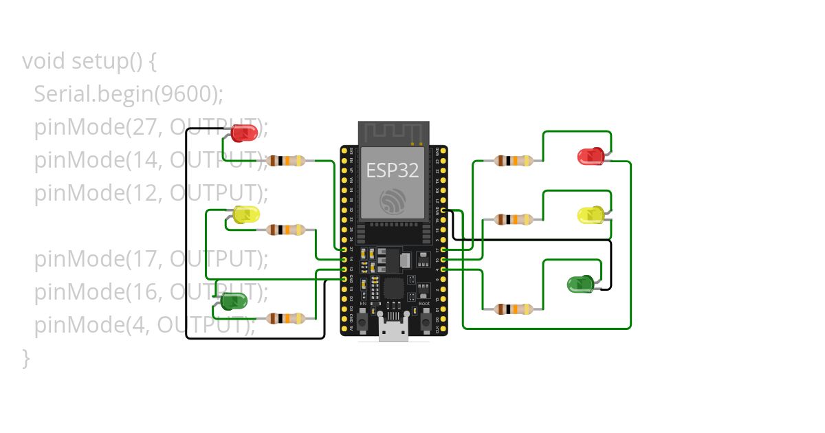 TWO WAY TRAFFIC LIGHT simulation