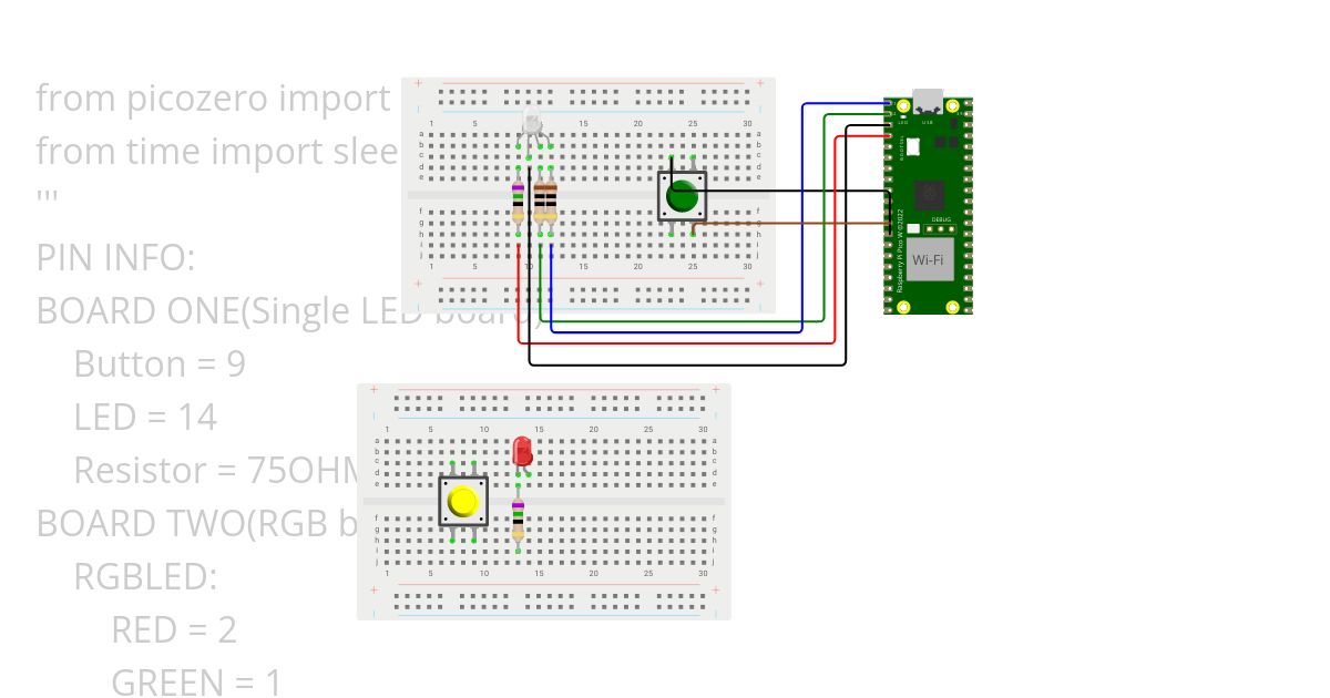 LED blinking simulation