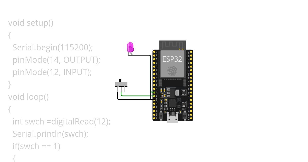 LED & SWITCH simulation