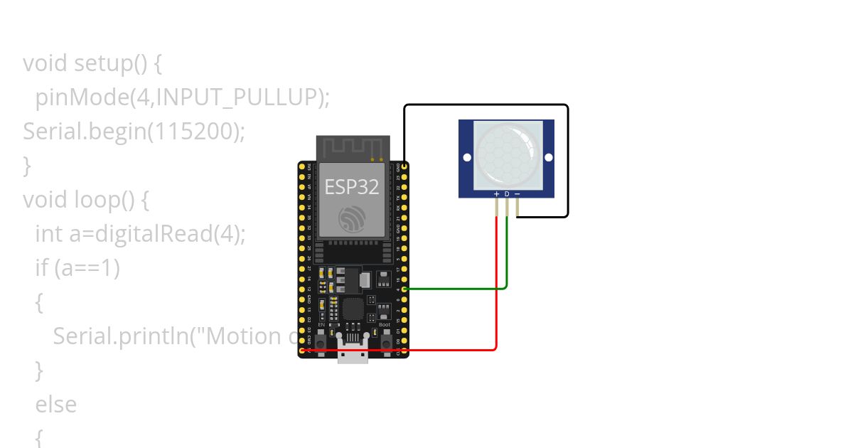 PIR SENSOR simulation