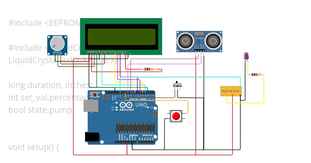Automatic Water Level Controller simulation