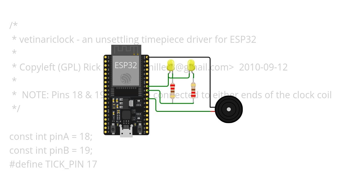 vetinariClk_ESP32 simulation