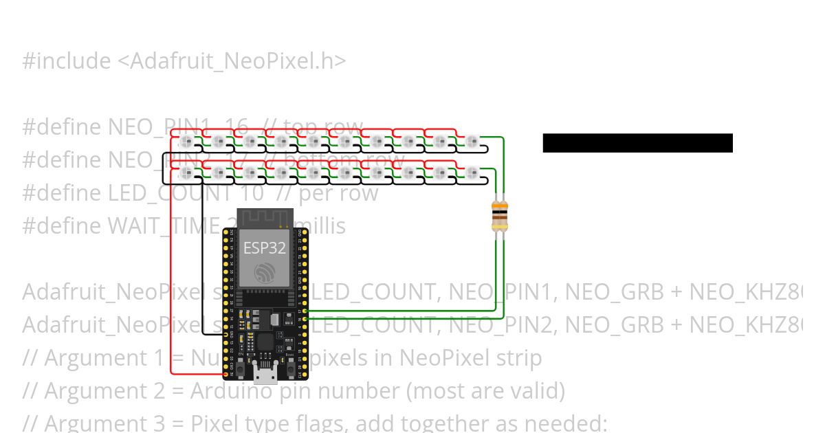 Neopixel Lines 003 simulation