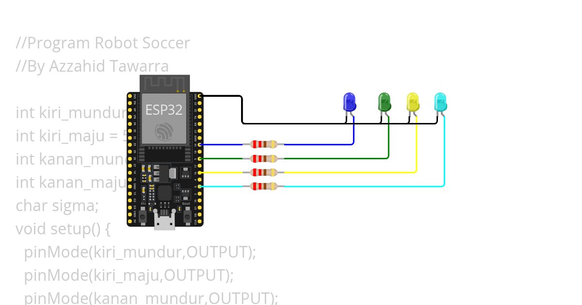 Program Robot Soccer - Azzahid Tawarra L.P simulation