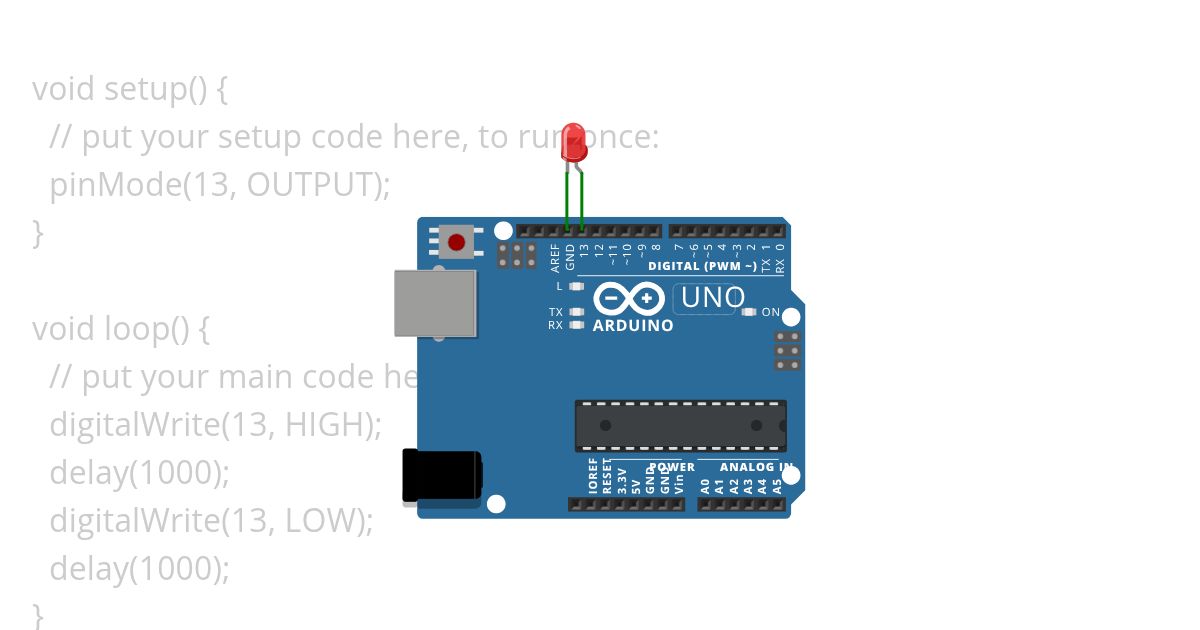 LED Blinking simulation