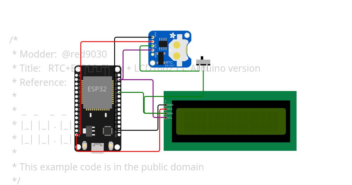 RTC_ESP32_CLOCK_LCD1602_i2C_V1.ino simulation