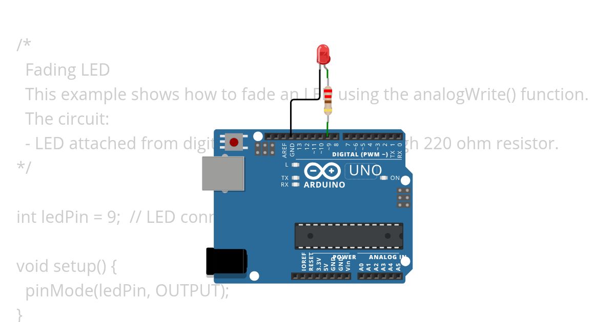 FADING LED simulation