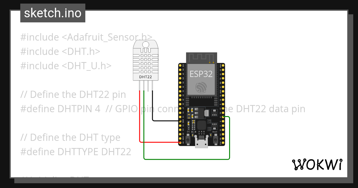 dht22 - Wokwi ESP32, STM32, Arduino Simulator