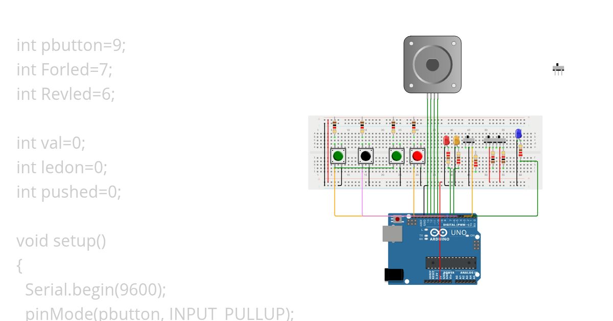 Led PushBtn Download simulation