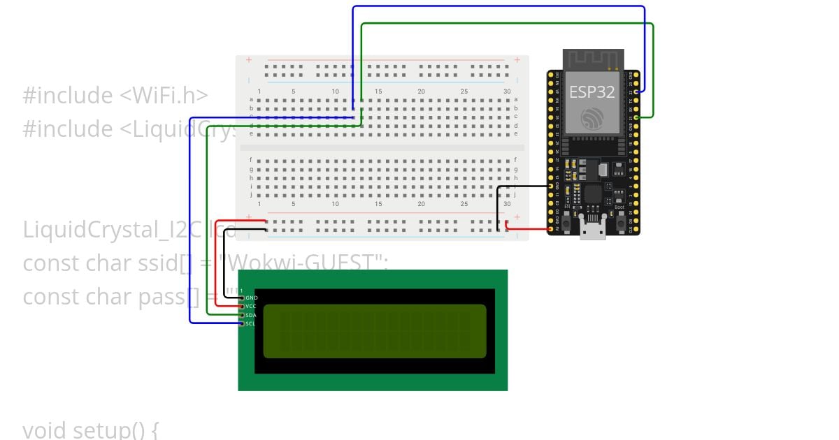 ESP-1602-WIFI-CONNECT simulation