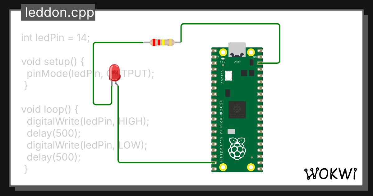 leddon - Wokwi ESP32, STM32, Arduino Simulator
