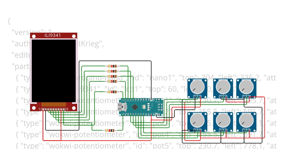 Display per effetti analogici Copy simulation