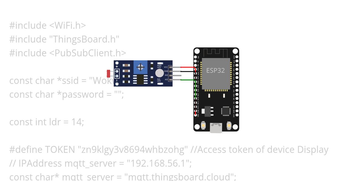 ESP32 ThingsBoard Project simulation