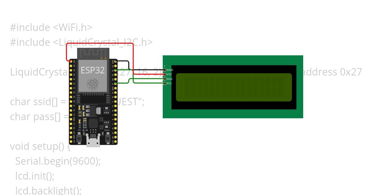 Connected to wifi simulation