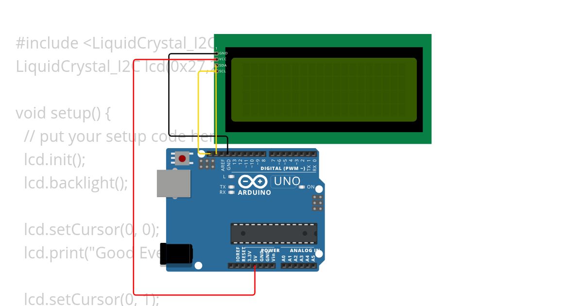 lcd I2C simulation