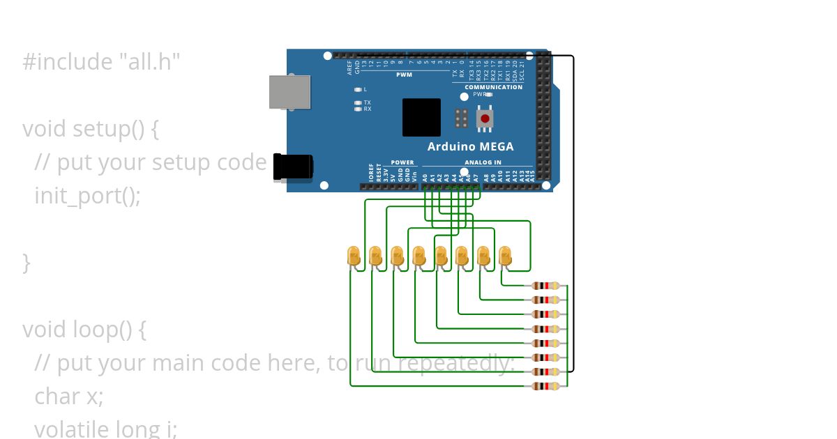8 bit led on_off usingheaderfile #2 simulation