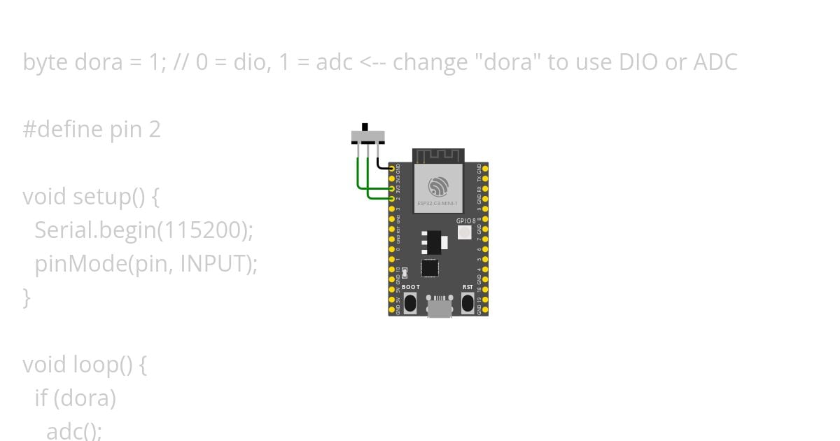 esp32c3dioadc simulation