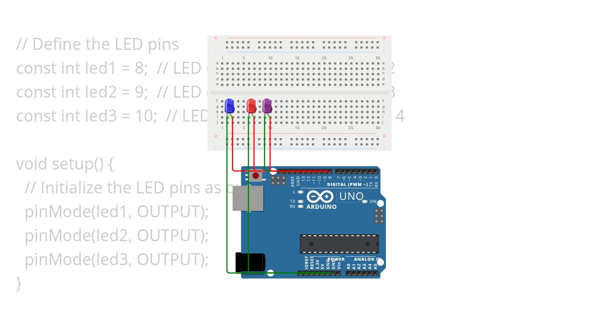 3 LEDs Project Copy simulation