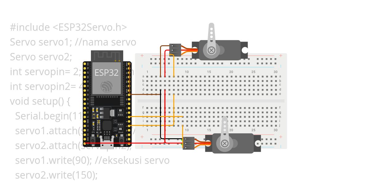 ESP32Servo simulation