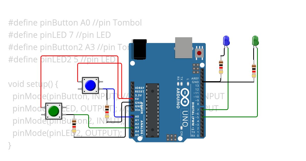 UNO TOMBOL LED Copy simulation