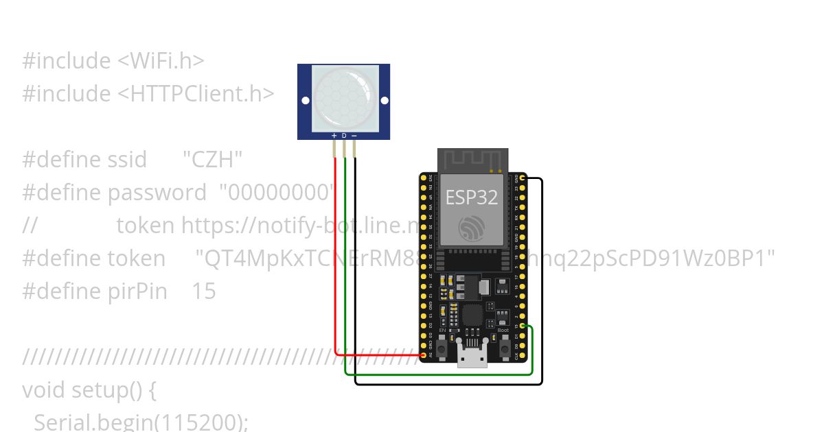 ESP32 Line simulation