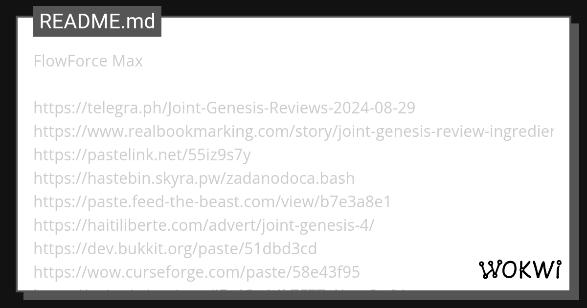 flow force max - Wokwi ESP32, STM32, Arduino Simulator