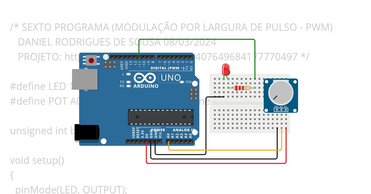 SEXTO PROGRAMA (ADC PWM) - IoT e Aplicações FATEC Itaquera simulation