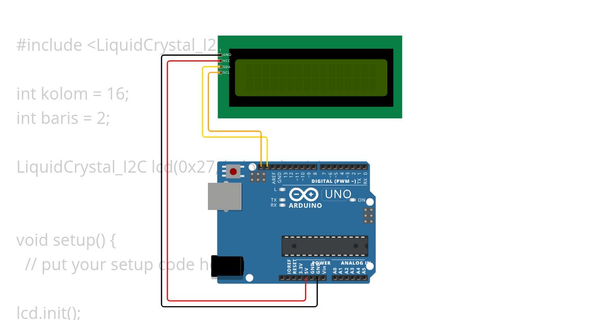 Tugas LCD I2C (Ma'ruf Atmojo_XII.PA14) simulation