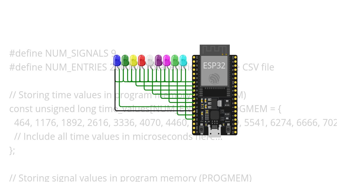 esp32 led simulation