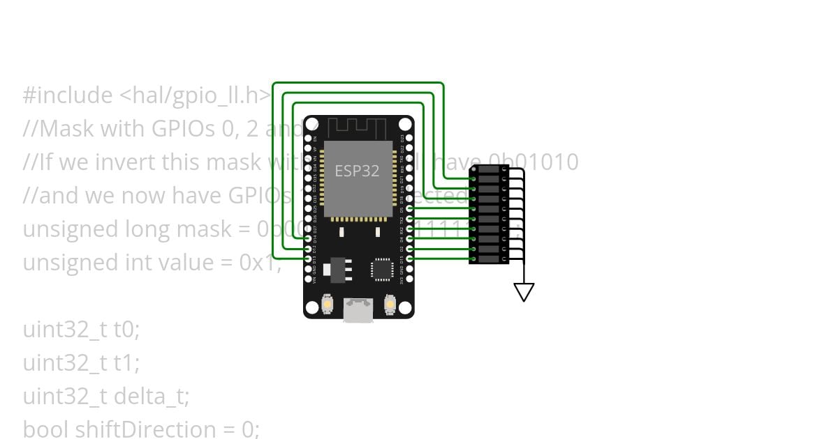 esp32 fast output1 simulation