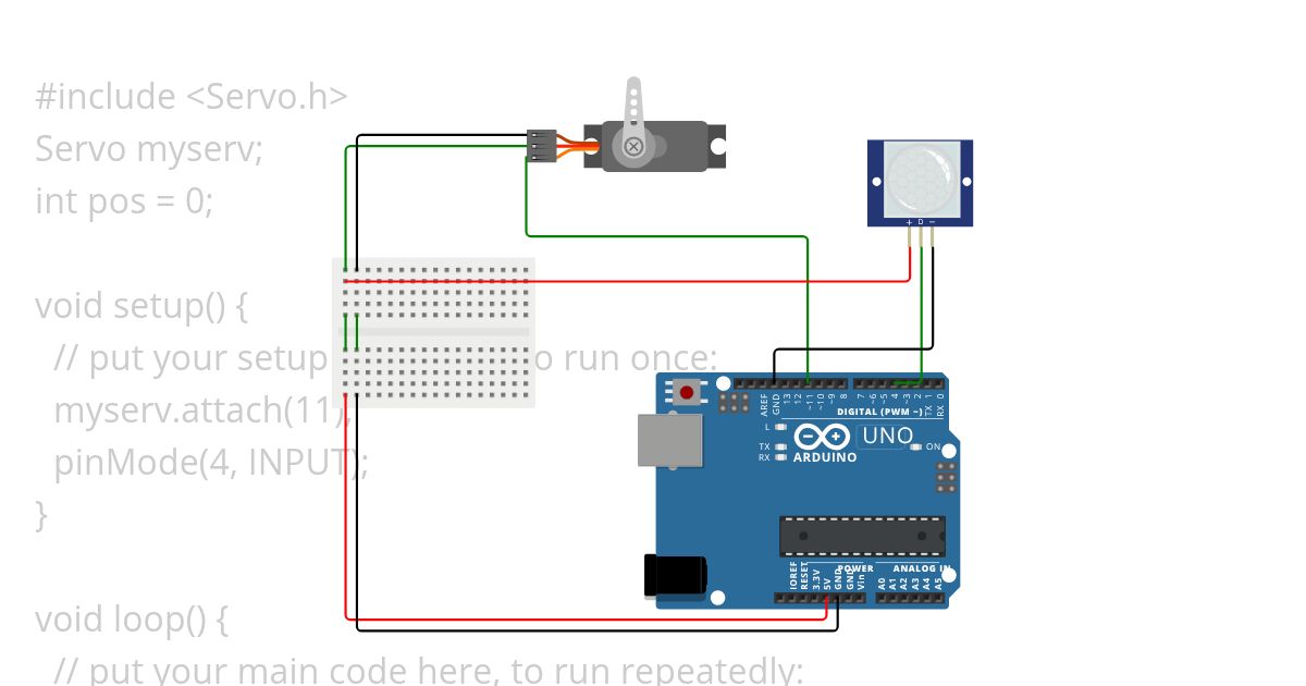 automatic dustbin simulation