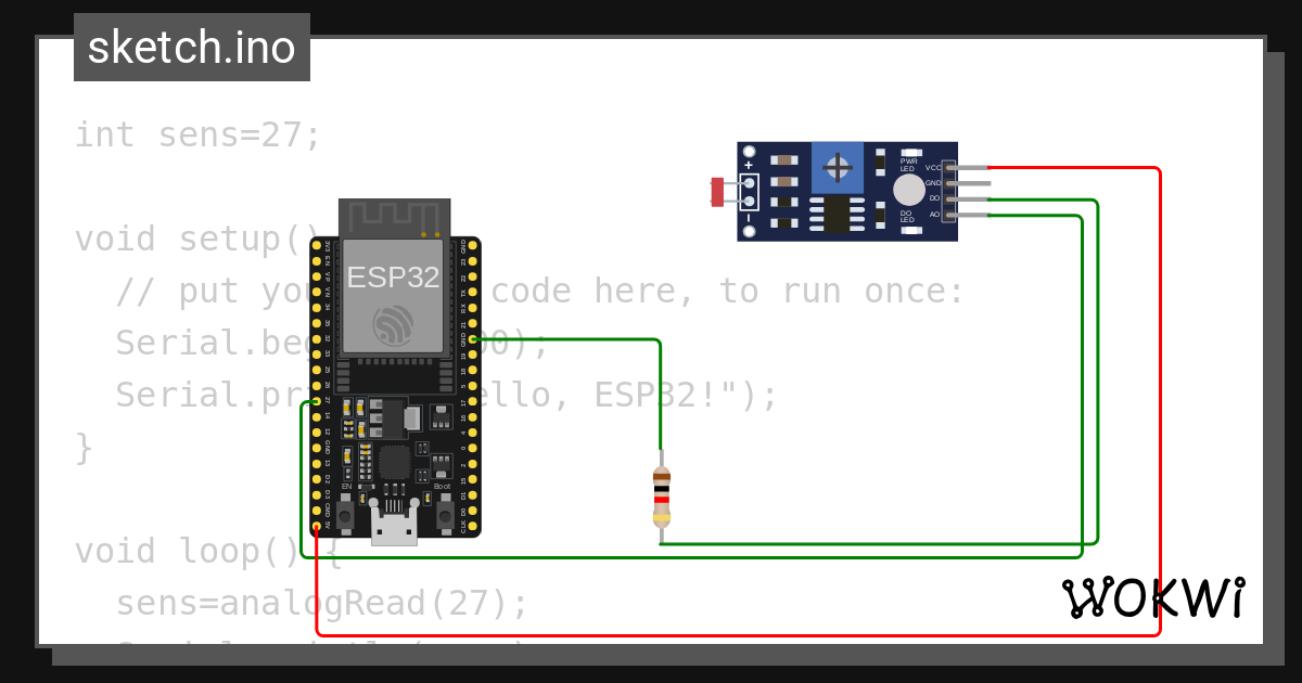 . ldr Interfacing Copy (2) - Wokwi ESP32, STM32, Arduino Simulator