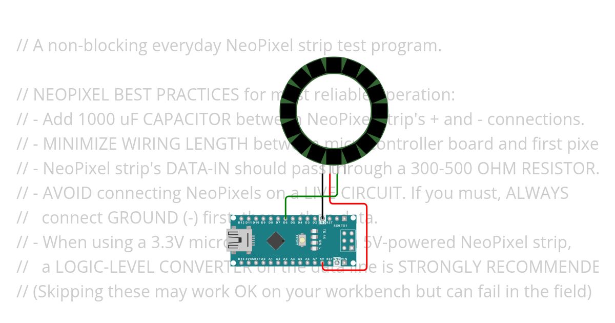 NeoPixel_Rainbow_sample2 simulation