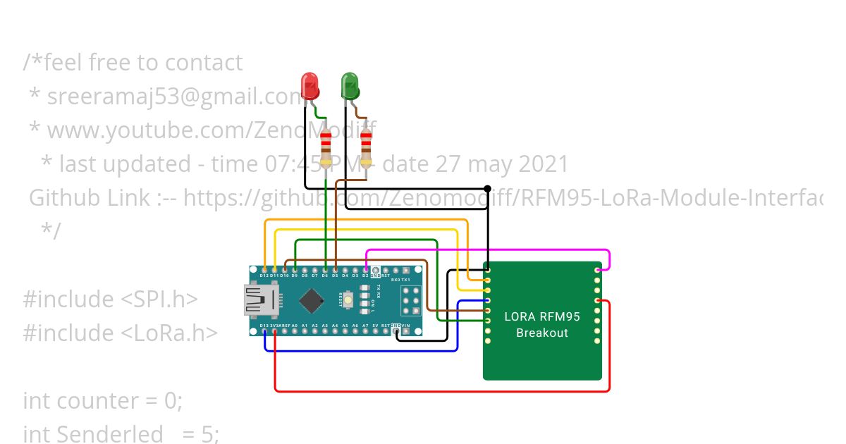 LORA Project simulation