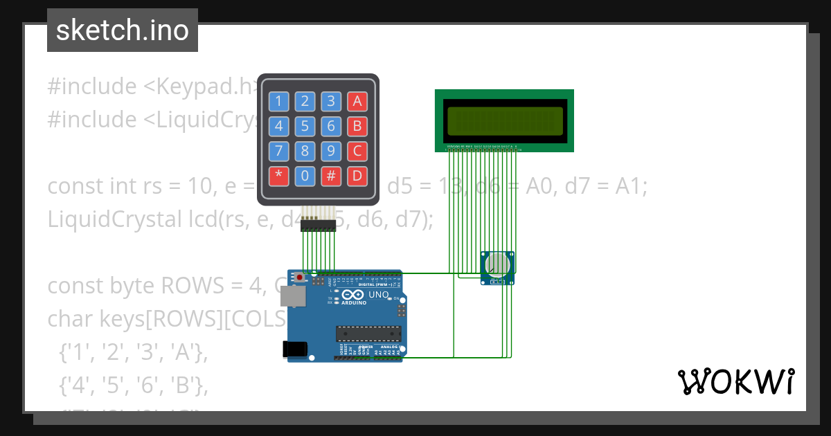 Task3-Arduino-based Digital Safe Lock - Wokwi ESP32, STM32, Arduino ...