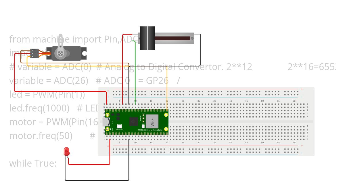 #4 LED+potentiometer  simulation