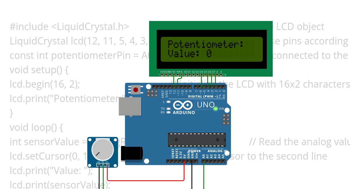 LCD-Pot-Sensor simulation