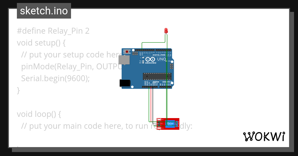 Relay - Wokwi ESP32, STM32, Arduino Simulator