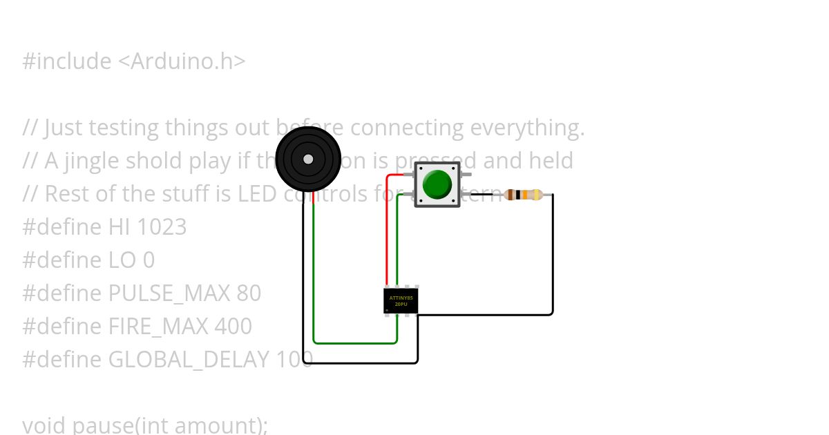 ButtonMusic Test simulation