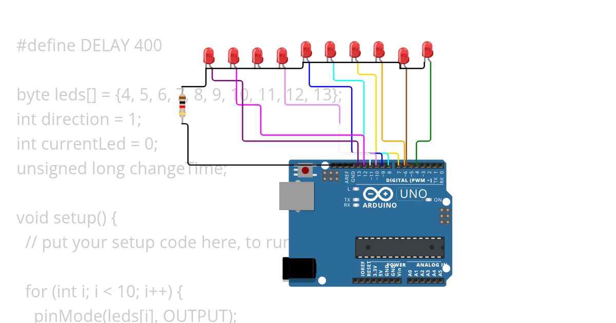 flow leds simulation