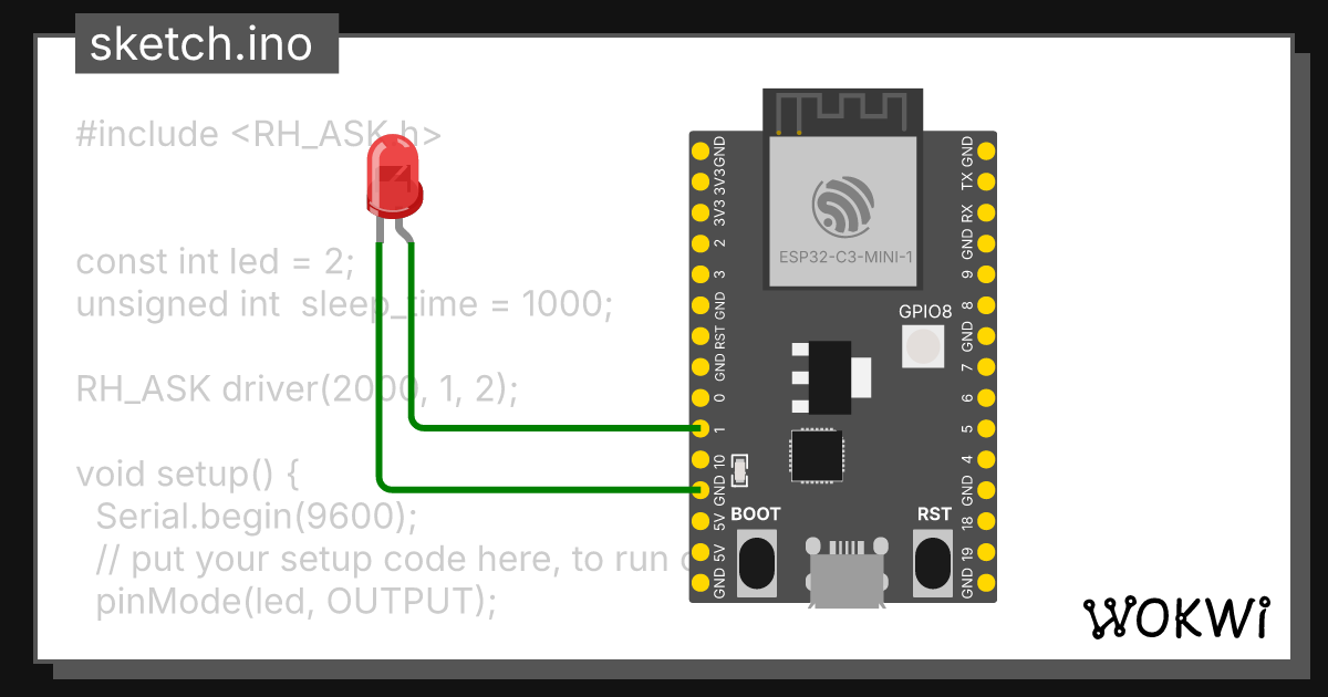 Radiohead wokwi esp32 stm32 arduino simulator