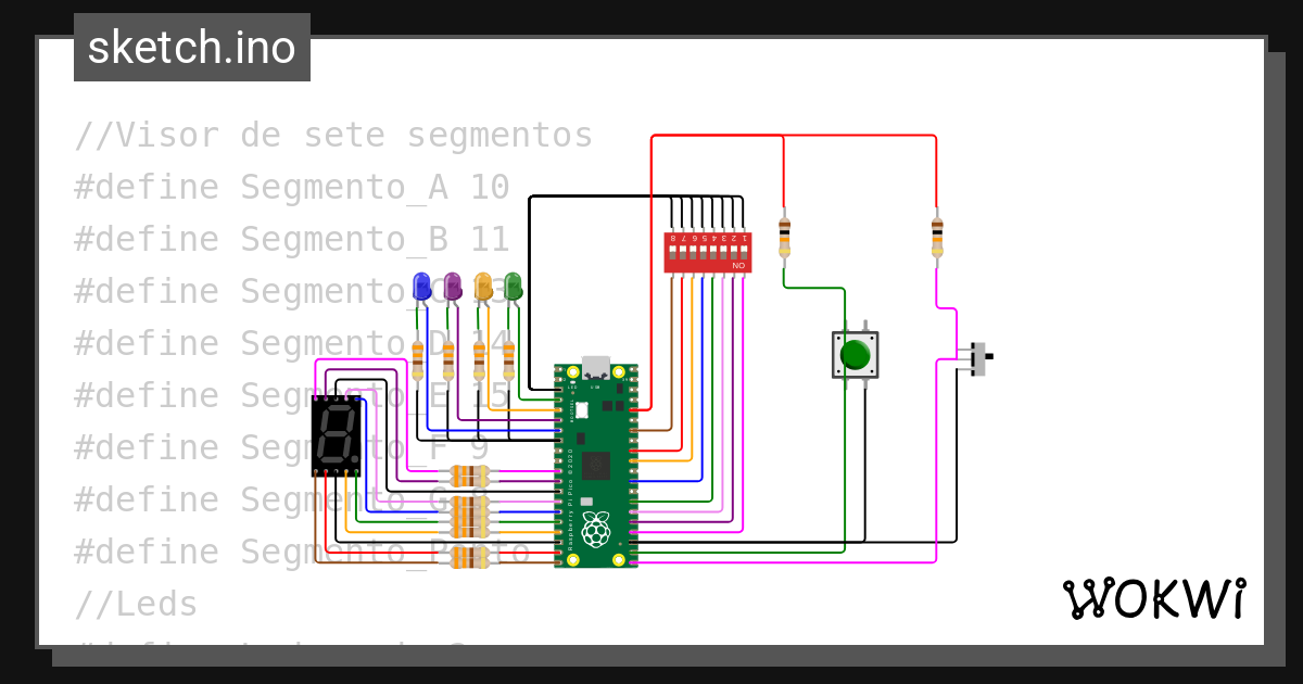 Leitura de chaves input pullup 04 09 2024 wokwi esp32 stm32