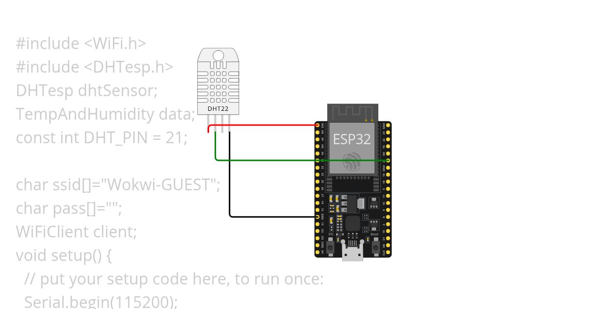 WIFI with dht22  simulation
