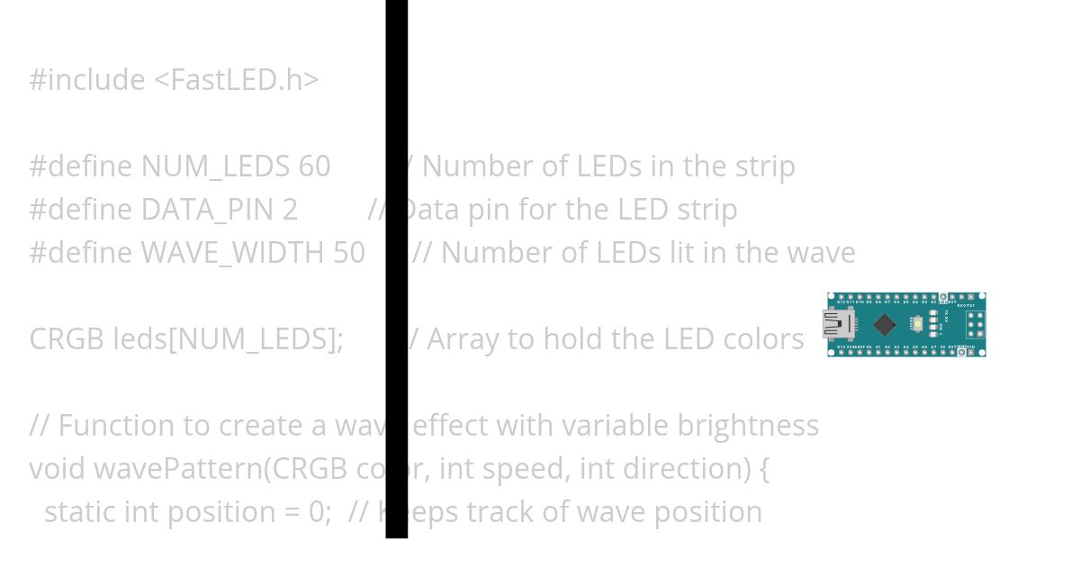 Sine Single Wave 30LEDs (350mm) simulation