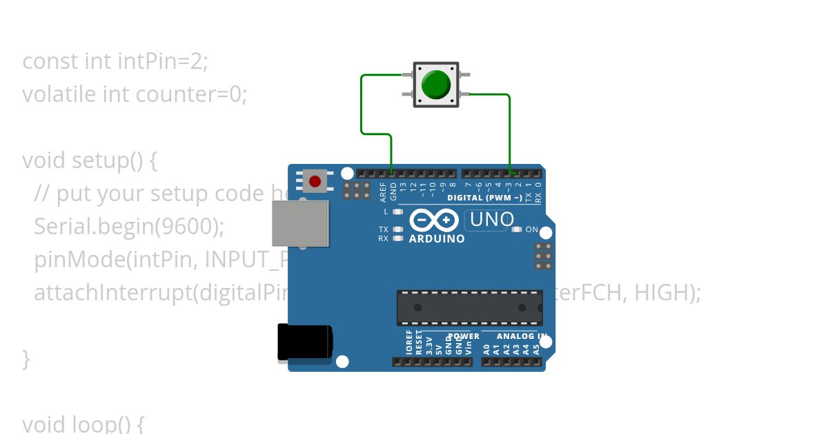 PushButton Interruptor simulation