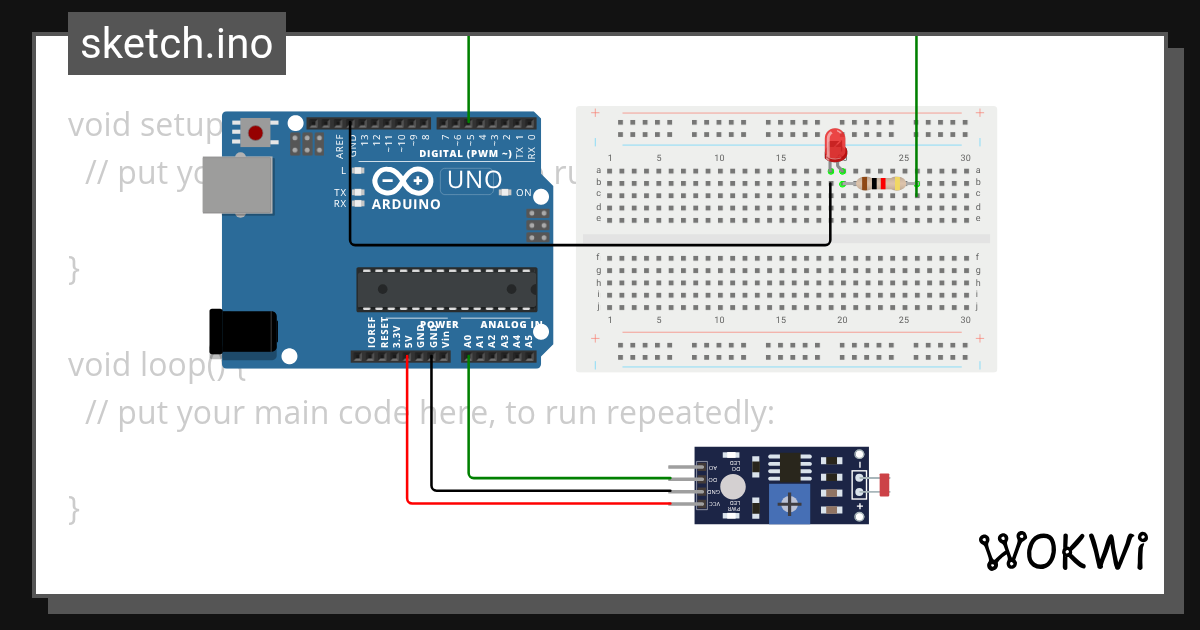 LDR - Wokwi ESP32, STM32, Arduino Simulator